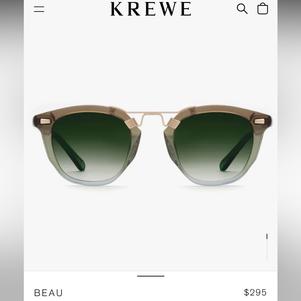 KREWE Beau Matcha 12k sunglasses